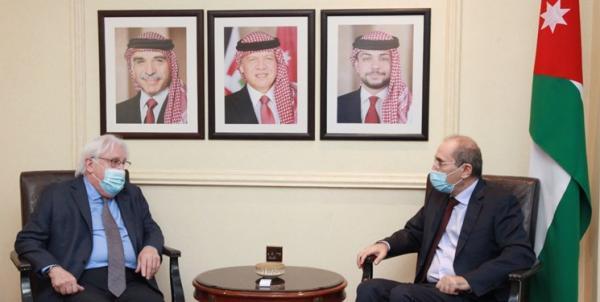 دیدار فرستاده سازمان ملل در امور یمن با وزیر خارجه اردن